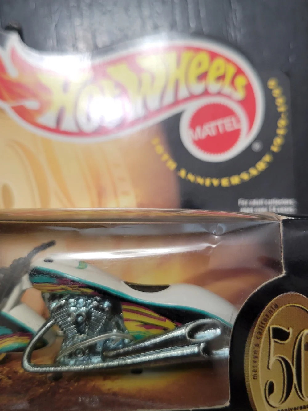 Hot Wheels Scorchin' Scooter Die-Cast Toy - White with Multicolor Stripes